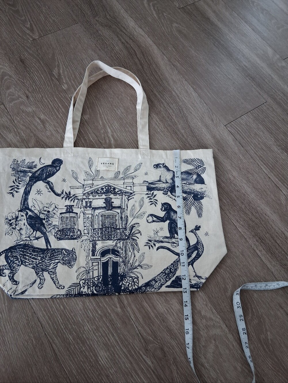 Sezane × Maia Bunge Paradiso Jungle Canvas Tote - Picture 10 of 15